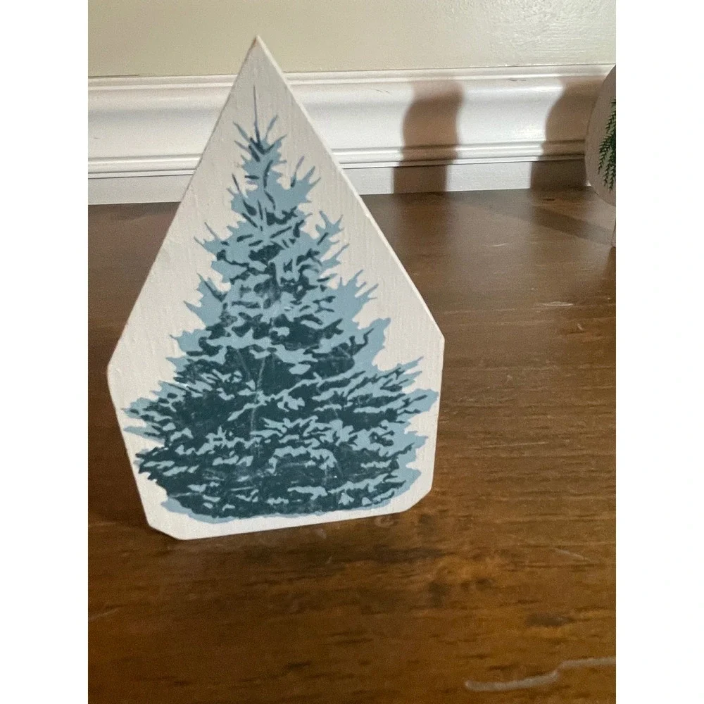 Set of 4 Cars Meow Wooden Tree Shelf Sitters Willow Spruce